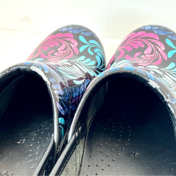 DANSKO Professional Colorful Paisley Leaf Patterned Clogs—SZ. 6.5-7 - Picture 8 of 12